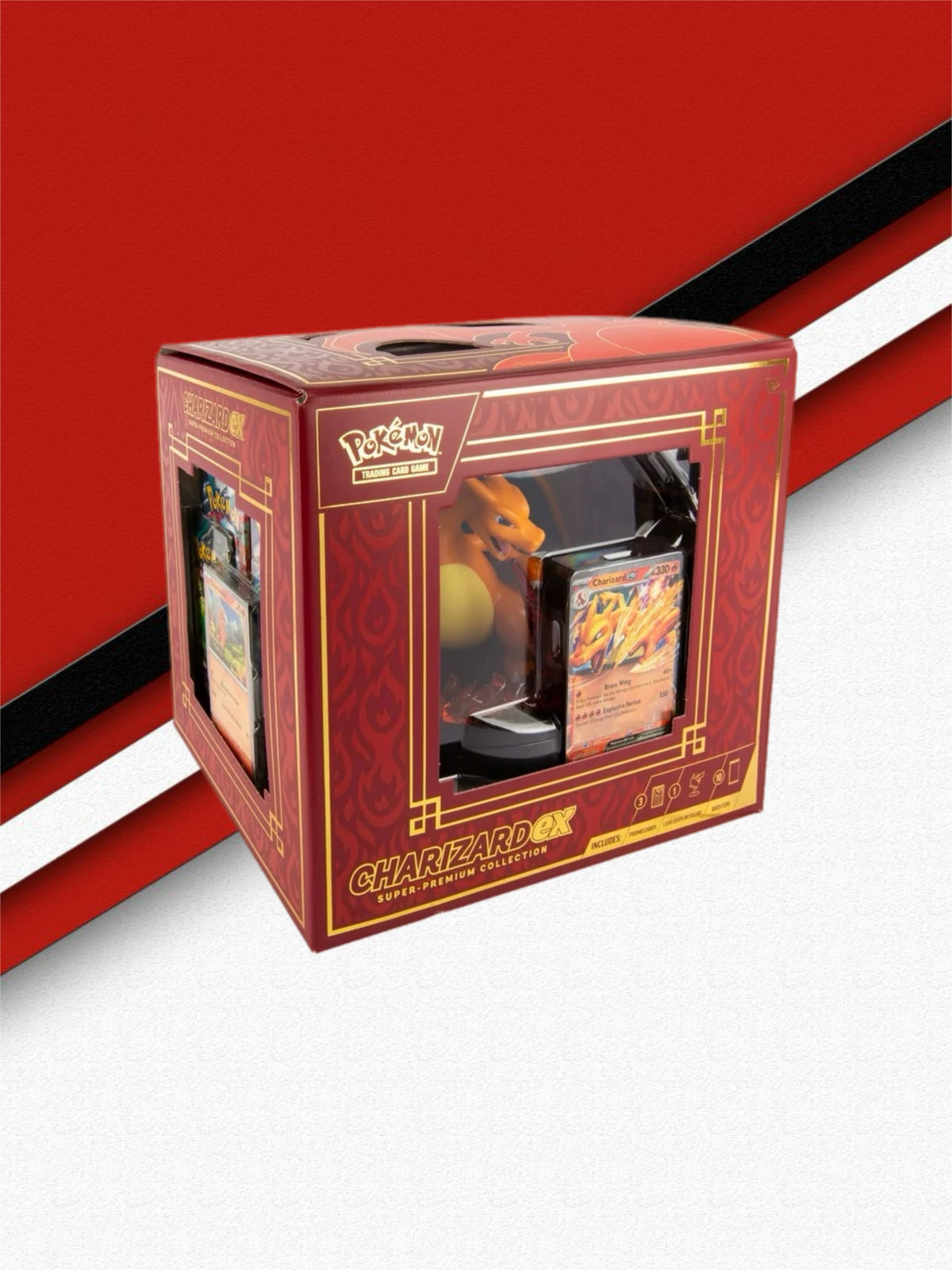 pokémon - trading card game: charizard ex super-premium collection Super Premium Box – Underground Collections OP-10 Charizard Guards Your Favorite Interaction of cards like How Many:2 protectors
